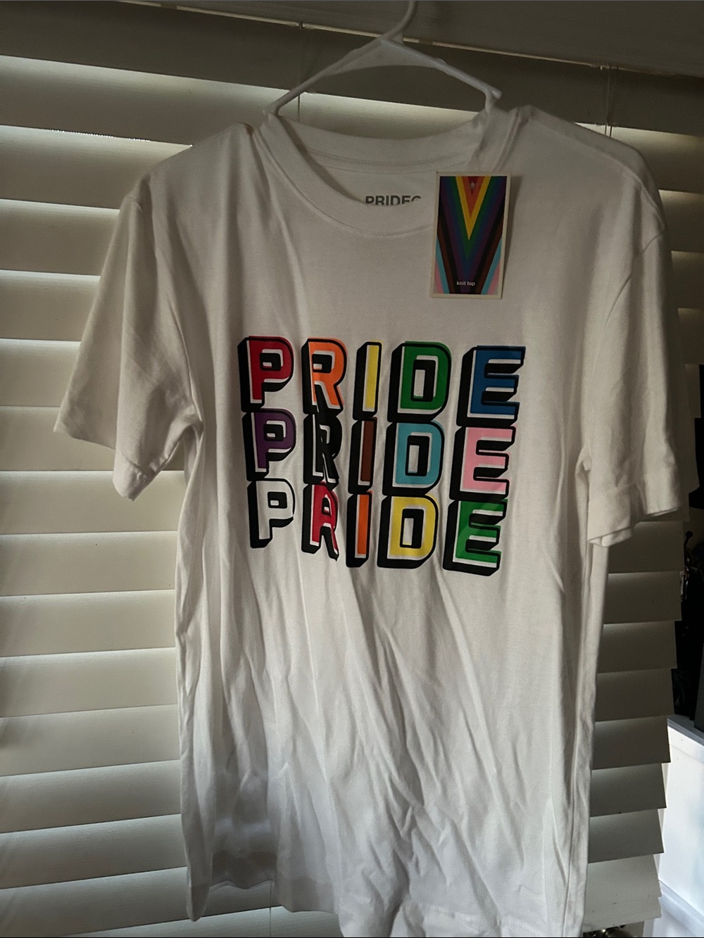 Target White PRIDE Logo Tee